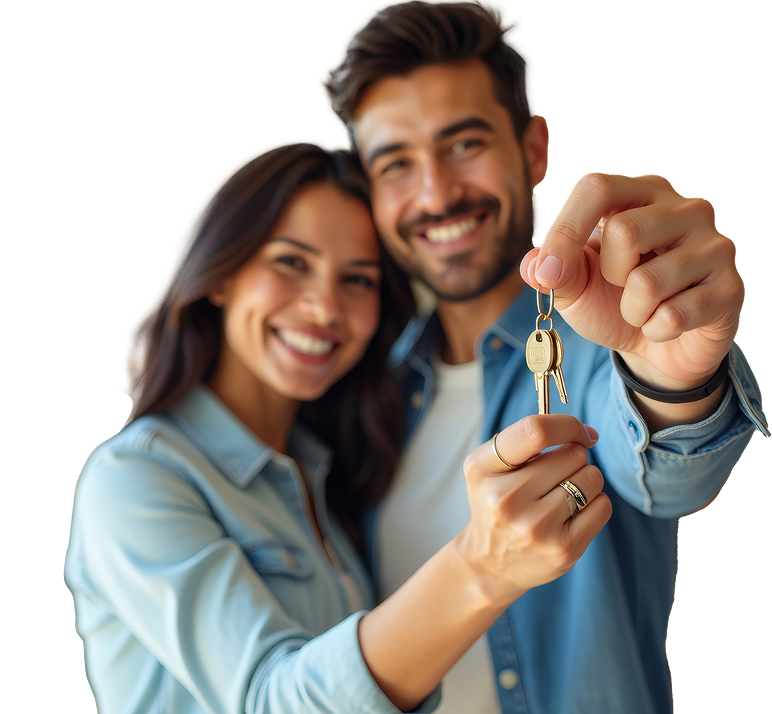 Couple viewing a home for sale in Basildon